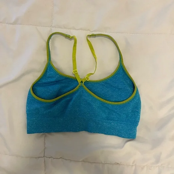 Blue and Green Champion Sports Bra - Picture 2 of 3